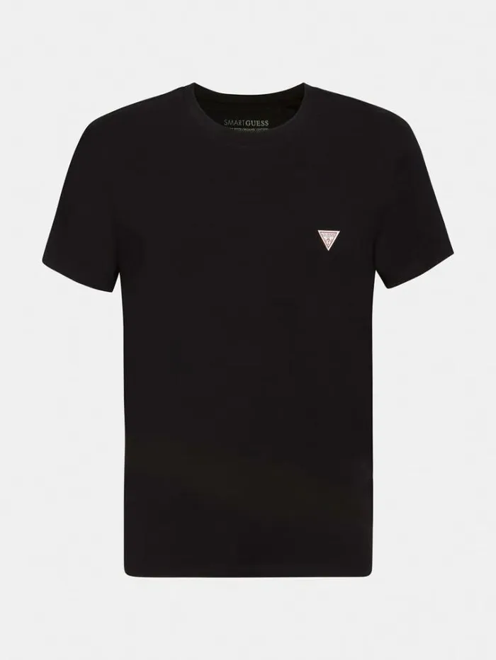 Men Super Slim Tshirt Black Guess Tshirts And Polo Shirts