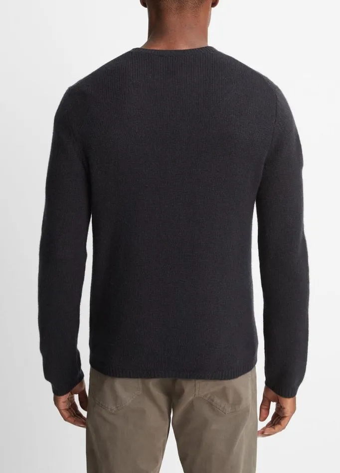 Men Sweaters Vince Cashmere Crew Neck Shirt Coastal Blue