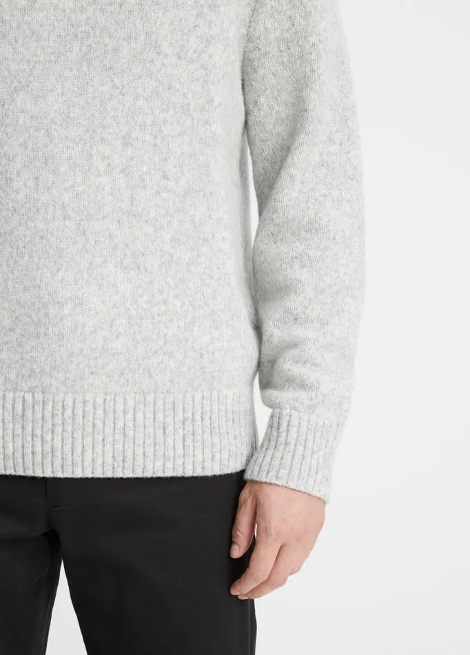 Men Sweaters Vince Mlange LongSleeve Crew Neck Sweater Light Heather Grey