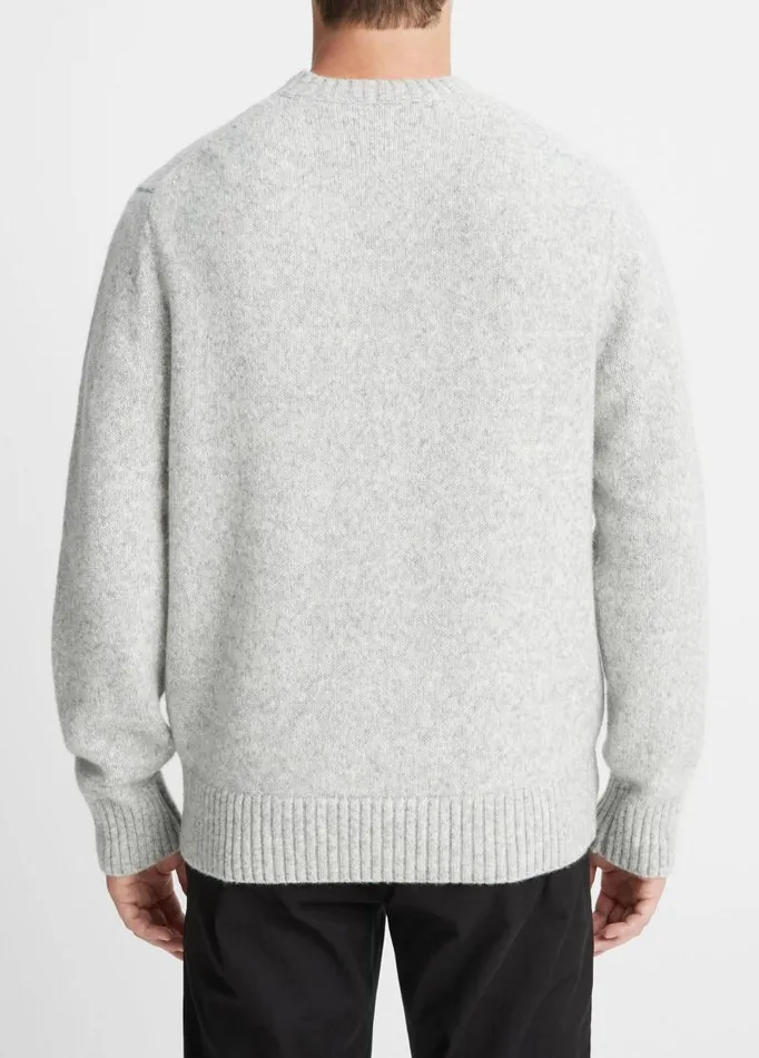 Men Sweaters Vince Mlange LongSleeve Crew Neck Sweater Light Heather Grey