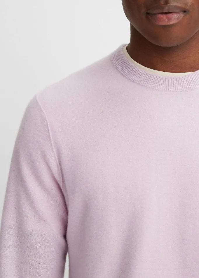 Men Sweaters Vince Plush Cashmere Crew Neck Sweater Fox Glove