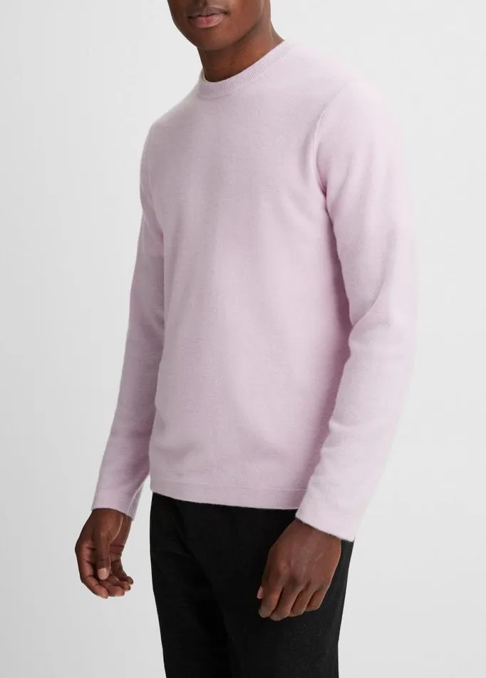 Men Sweaters Vince Plush Cashmere Crew Neck Sweater Fox Glove
