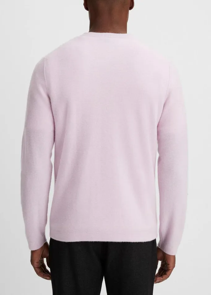 Men Sweaters Vince Plush Cashmere Crew Neck Sweater Fox Glove