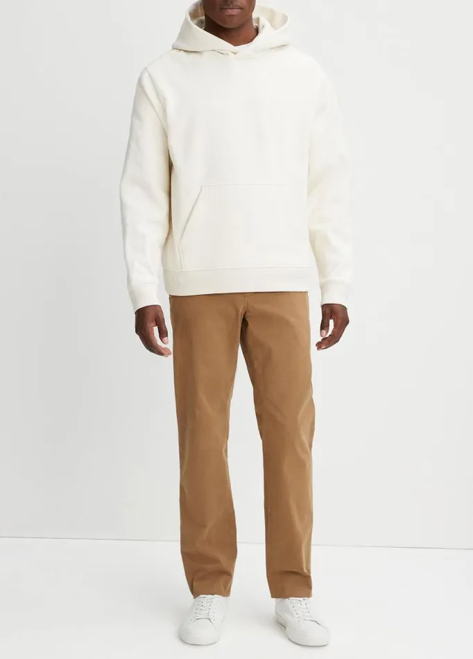 Men Sweatshirts and Hoodies Vince Brushed Fleece Hoodie Bone