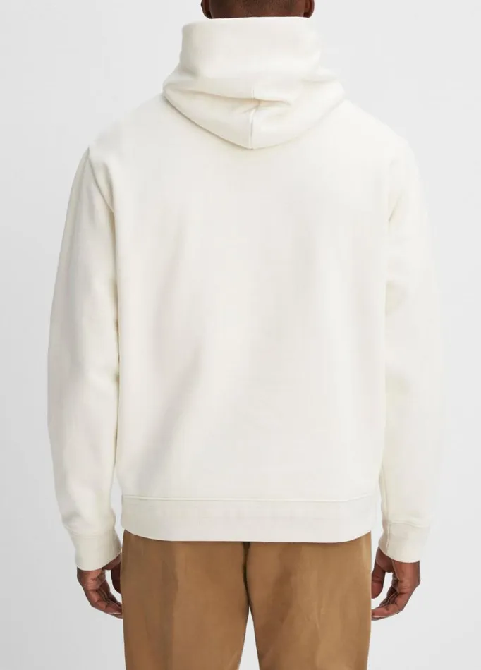 Men Sweatshirts and Hoodies Vince Brushed Fleece Hoodie Bone