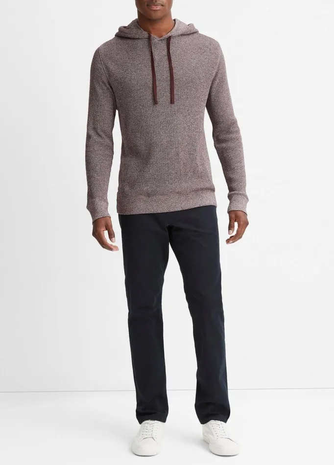 Men Sweatshirts and Hoodies Vince Moulin Pima Cotton Thermal Popover Hoodie Pinot Vinooff White Men Sweatshirts and Hoodies Vince Moulin Pima Cotton Thermal Popover Hoodie Pinot Vinooff White