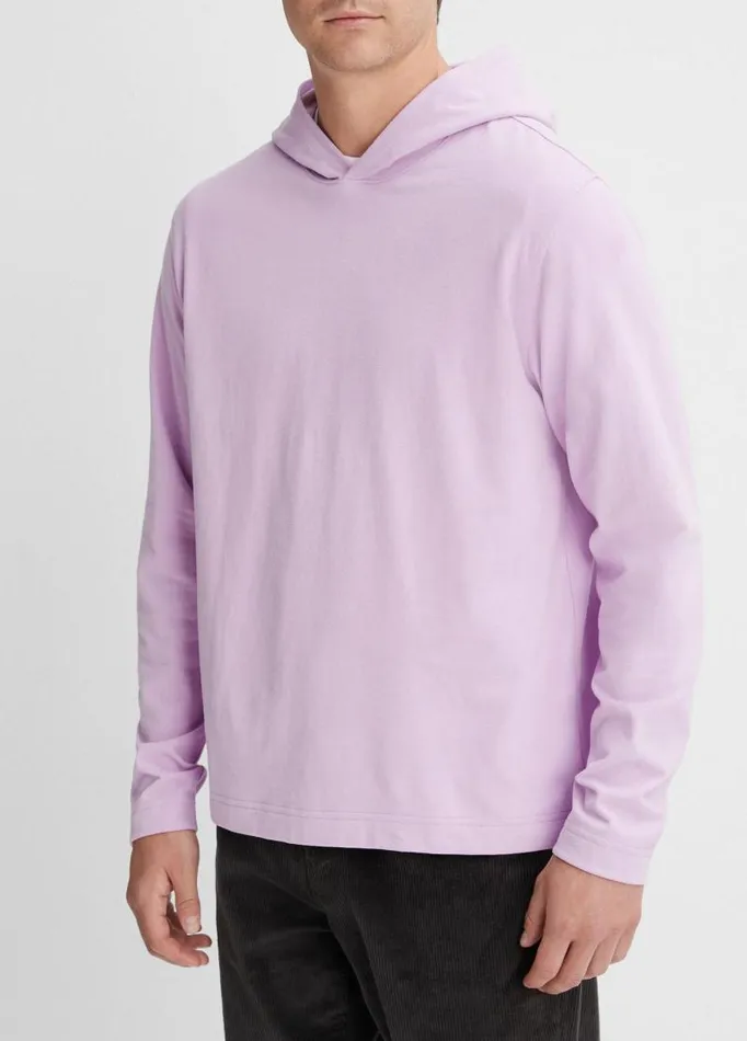 Men Sweatshirts and Hoodies Vince Sueded Jersey Hoodie Fox Glove