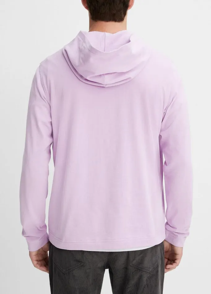 Men Sweatshirts and Hoodies Vince Sueded Jersey Hoodie Fox Glove