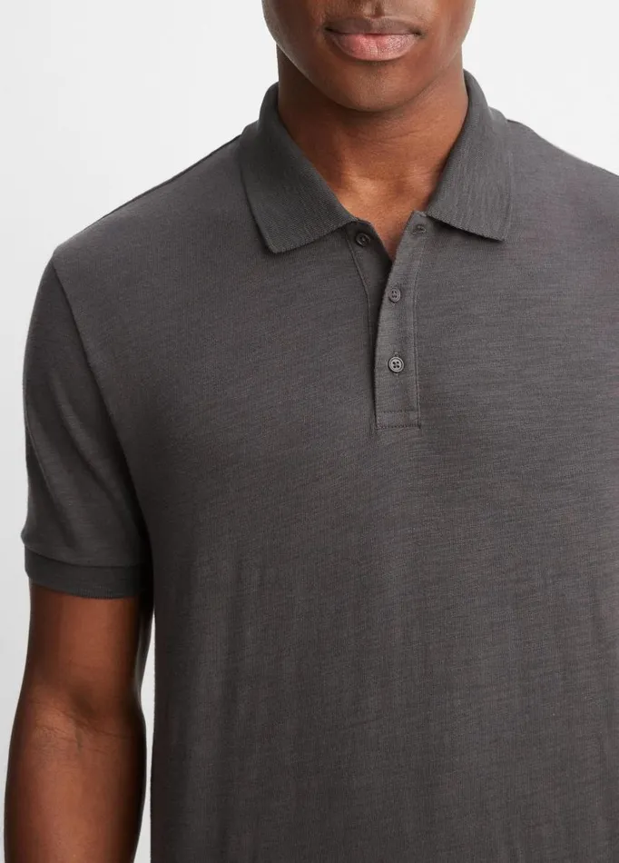 Men TShirts and Polos Vince Classic Slub Polo Shirt Sphere