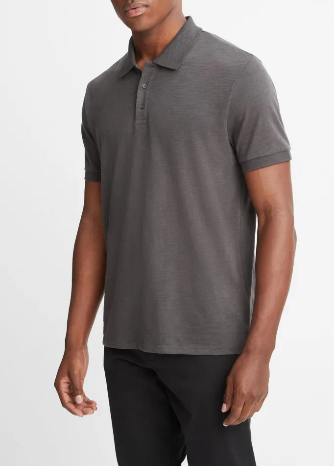 Men TShirts and Polos Vince Classic Slub Polo Shirt Sphere