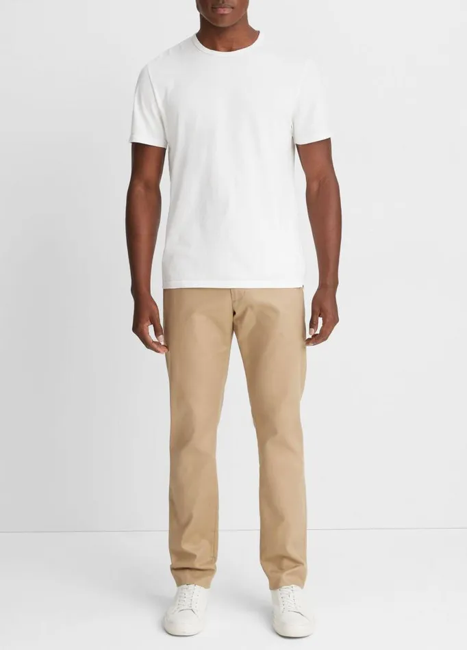 Men TShirts and Polos Vince Garment Dye ShortSleeve Crew Neck TShirt Optic White Men TShirts and Polos Vince Garment Dye ShortSleeve Crew Neck TShirt Optic White
