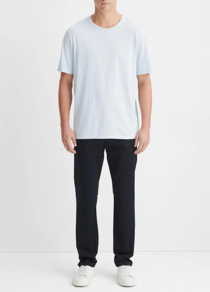 Men TShirts and Polos Vince Garment Dye ShortSleeve Crew Neck TShirt Shirting Blue Men TShirts and Polos Vince Garment Dye ShortSleeve Crew Neck TShirt Shirting Blue
