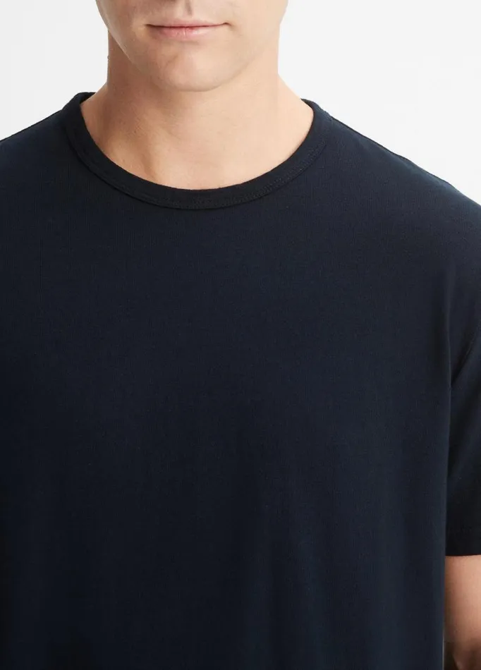 Men TShirts and Polos Vince Garment Dye ShortSleeve Crew Neck TShirt Washed Coastal