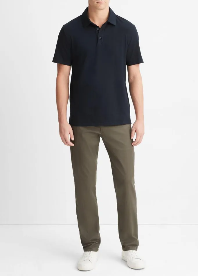Men TShirts and Polos Vince Garment Dye ShortSleeve Polo Shirt Washed Coastal Men TShirts and Polos Vince Garment Dye ShortSleeve Polo Shirt Washed Coastal