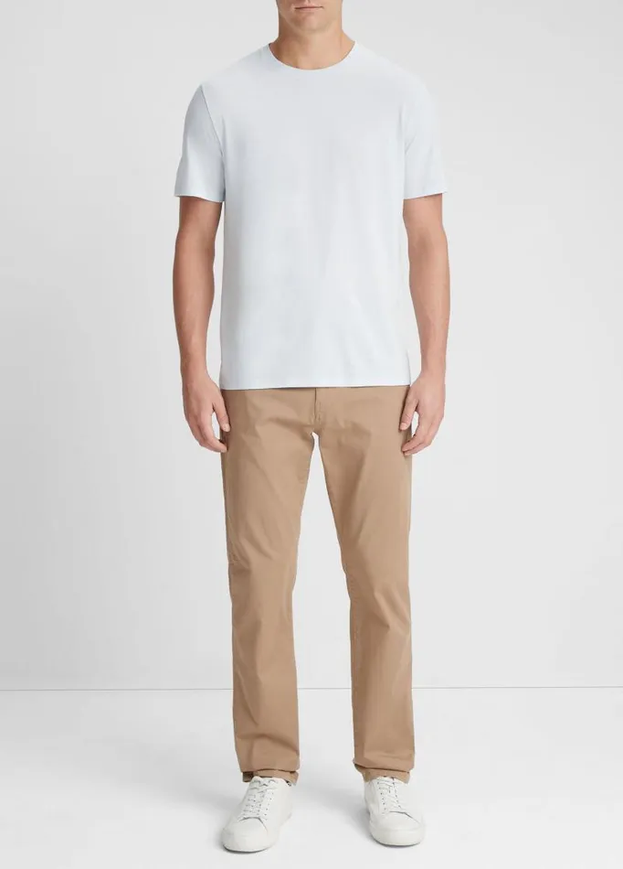 Men TShirts and Polos Vince Pima Cotton Crew Neck TShirt Glacier