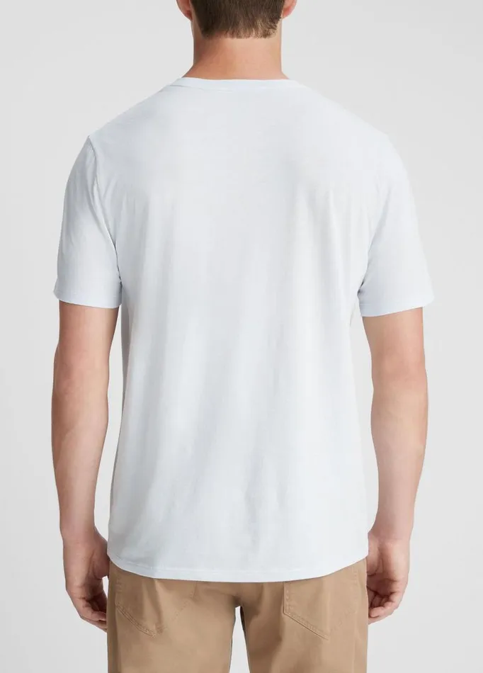 Men TShirts and Polos Vince Pima Cotton Crew Neck TShirt Glacier