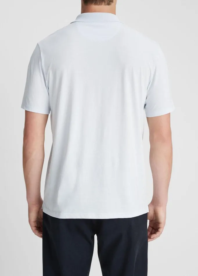 Men TShirts and Polos Vince Pima Cotton ShortSleeve Polo Shirt Glacier