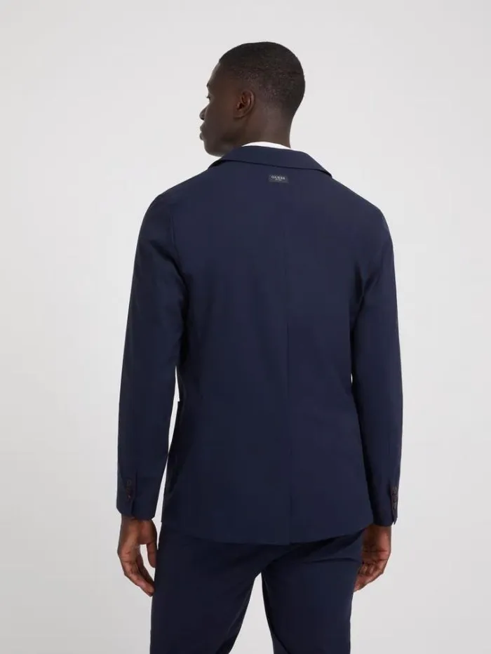 Men Tech Stretch Blazer Blue Guess Coats And Jackets