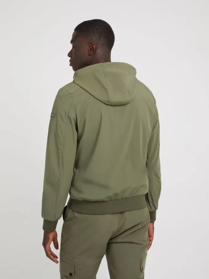 Men Tech Sweatshirt Dark Green Guess Knitwear And Sweatshirts