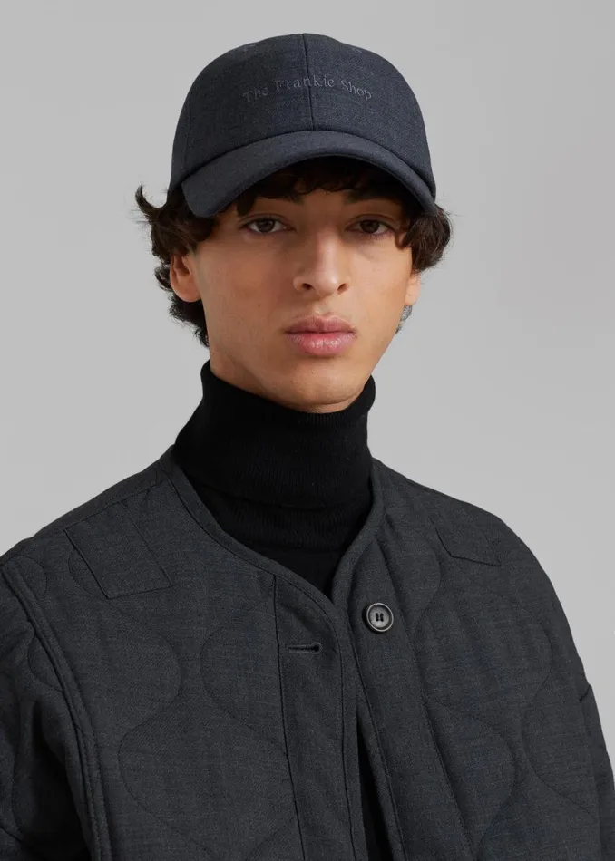 Men The Frankie Shop Accessories Frankie Baseball Cap Charcoal