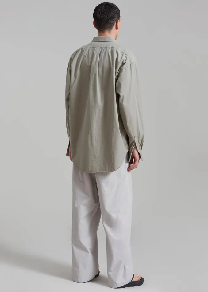Men The Frankie Shop Bottoms Amomento Drawstring Pants Grey