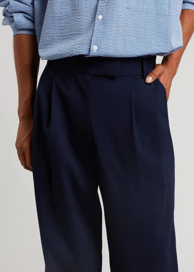 Men The Frankie Shop Bottoms Beo Suit Pants Blue