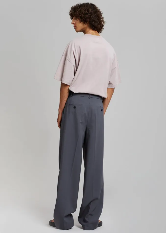 Men The Frankie Shop Bottoms Beo Suit Pants Charcoal