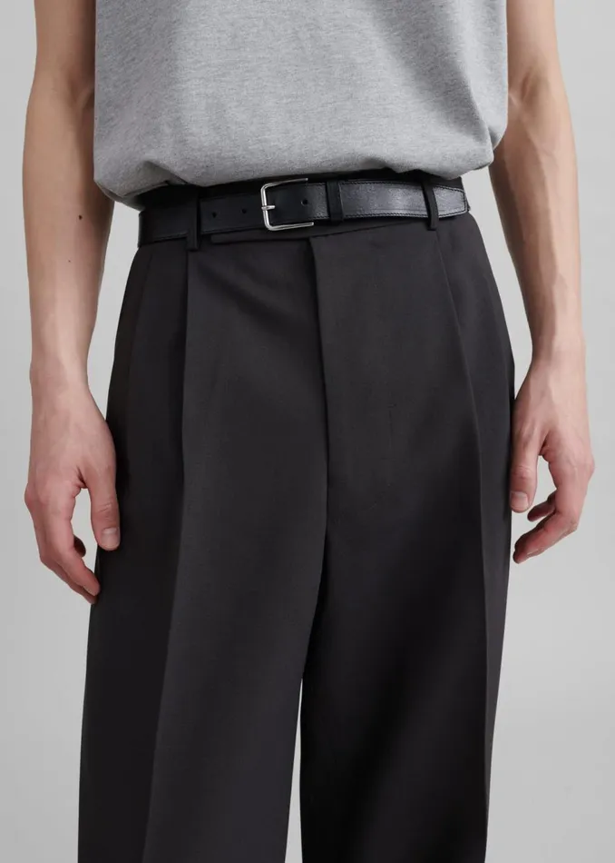 Men The Frankie Shop Bottoms Beo Suit Pants Dark Grey