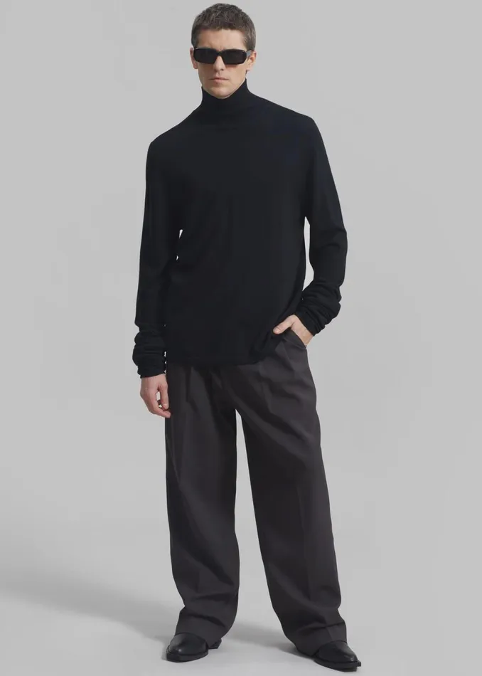 Men The Frankie Shop Bottoms Beo Suit Pants Dark Grey