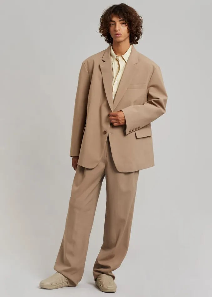 Men The Frankie Shop Bottoms Beo Suit Pants Latte