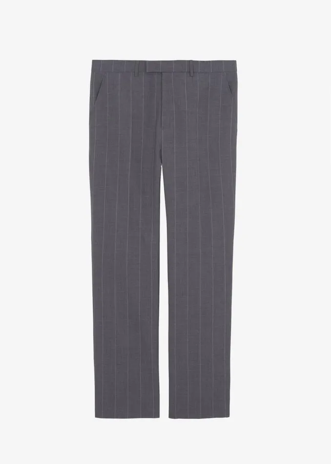 Men The Frankie Shop Bottoms Boone Suit Pants Grey Stripe