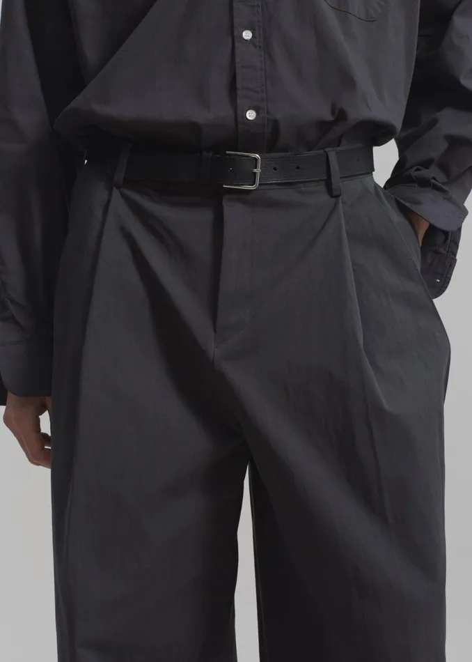 Men The Frankie Shop Bottoms Brandon Trousers Charcoal