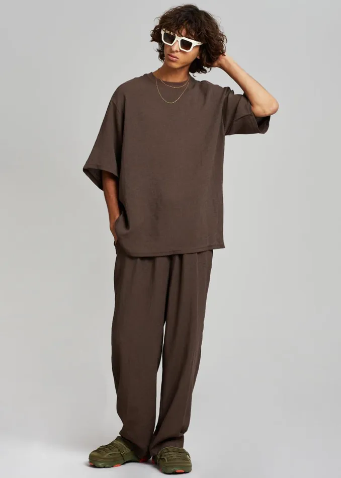 Men The Frankie Shop Bottoms Brax Pants Brown