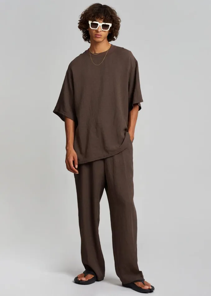 Men The Frankie Shop Bottoms Brax Pants Brown