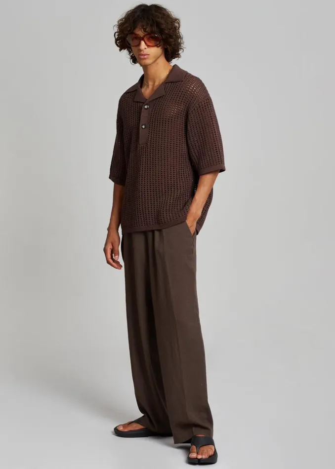 Men The Frankie Shop Bottoms Brax Pants Brown