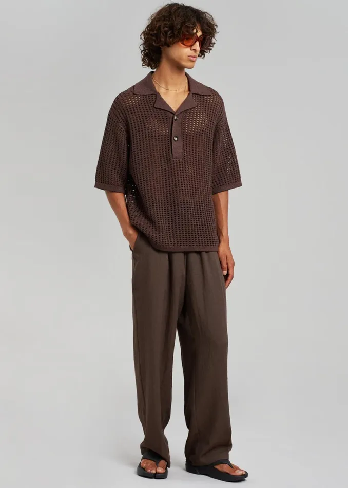 Men The Frankie Shop Bottoms Brax Pants Brown