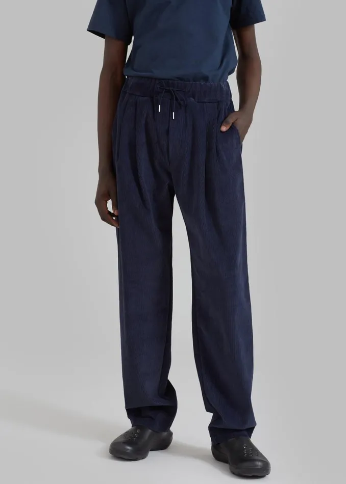 Men The Frankie Shop Bottoms Camden Corduroy Pants Navy
