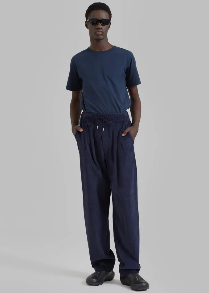 Men The Frankie Shop Bottoms Camden Corduroy Pants Navy