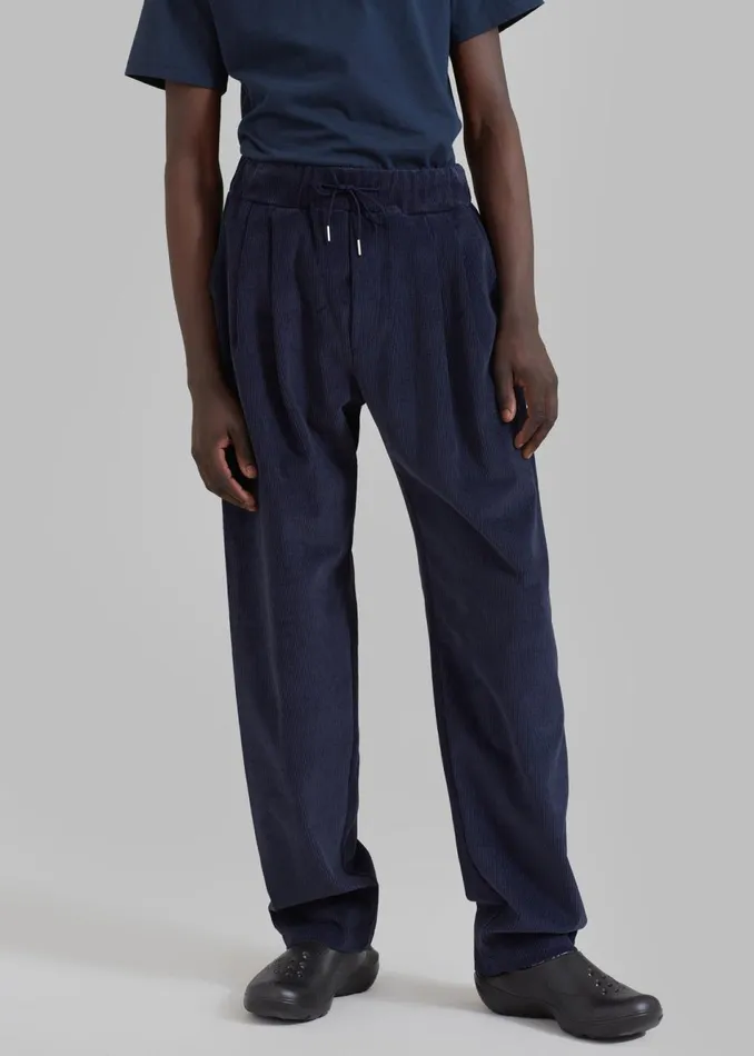 Men The Frankie Shop Bottoms Camden Corduroy Pants Navy