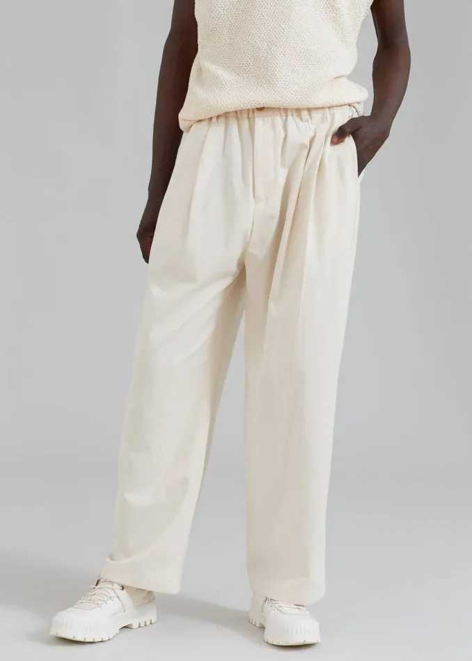 Men The Frankie Shop Bottoms Charlie Pants Cream