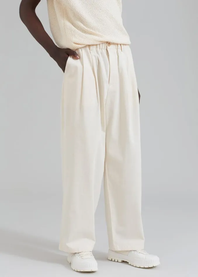 Men The Frankie Shop Bottoms Charlie Pants Cream