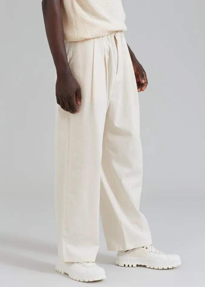 Men The Frankie Shop Bottoms Charlie Pants Cream