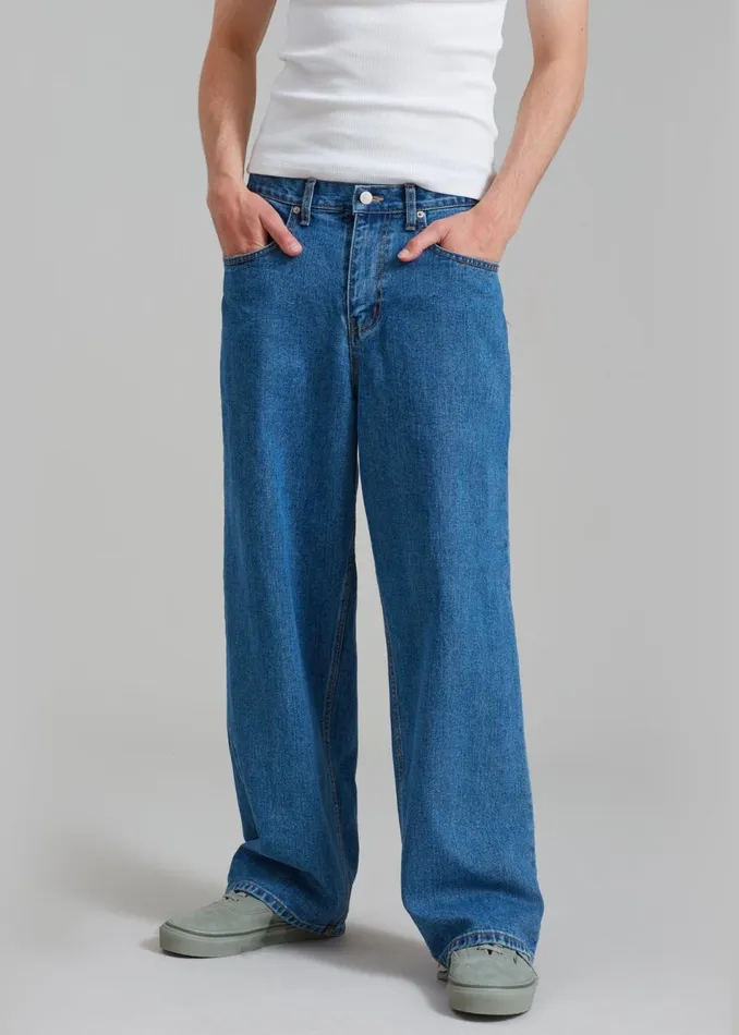 Men The Frankie Shop Bottoms Connor Jeans Medium Wash