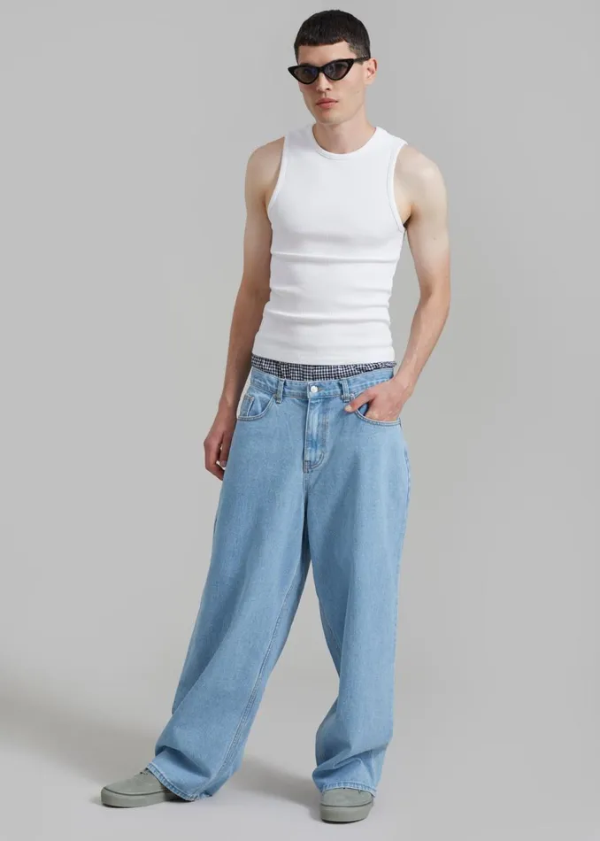 Men The Frankie Shop Bottoms Connor Jeans Worn Wash