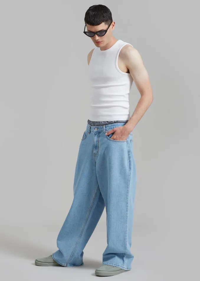 Men The Frankie Shop Bottoms Connor Jeans Worn Wash