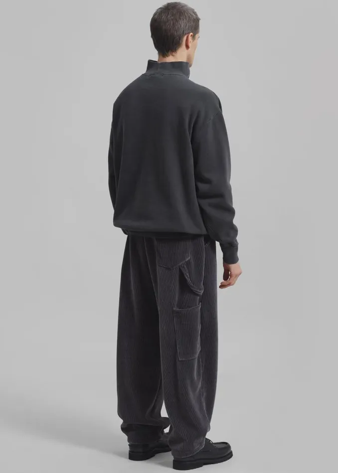 Men The Frankie Shop Bottoms Declan Corduroy Pants Charcoal