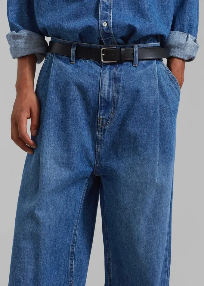 Men The Frankie Shop Bottoms Drew Denim Pants Medium Wash