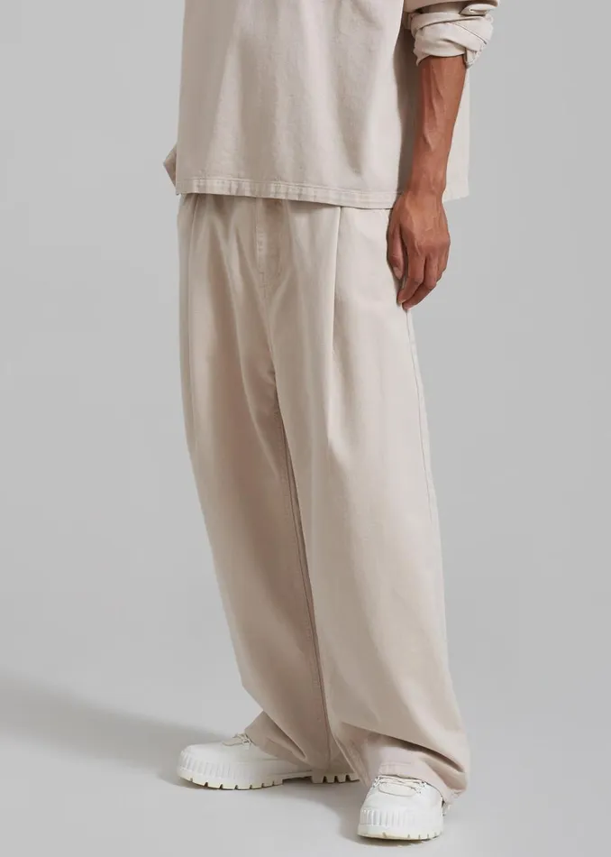 Men The Frankie Shop Bottoms Drew Denim Pants Natural