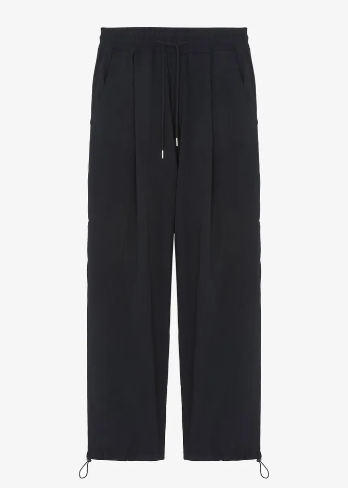 Men The Frankie Shop Bottoms Eliott Crinkle Pants Black
