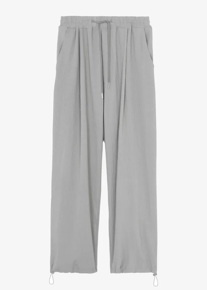 Men The Frankie Shop Bottoms Eliott Crinkle Pants Grey